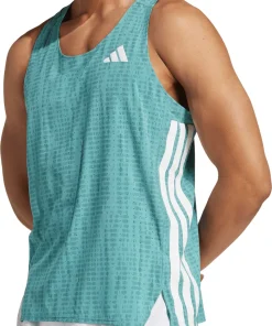 adidas Adizero Mens Running Vest - Green