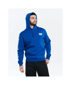 Caterpillar Trademark Banner Hooded Sweatshirt Memphis Blue