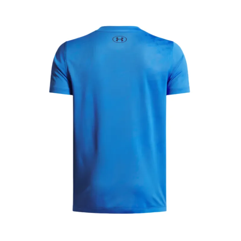 Under Armour Boys T-shirt Tech Vent Jacquard SS Blue Atlantis/Washed Navy - Image 2