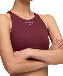 Puma X HYROX Shape Luxe High Neck Womens Sports Bra - Red