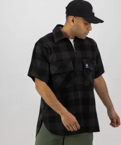 Swanndri Henderson Jacket - Grey/Black Check