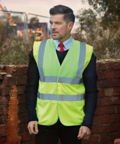 RALA HI VIZ WAISTCOAT YELLOW L