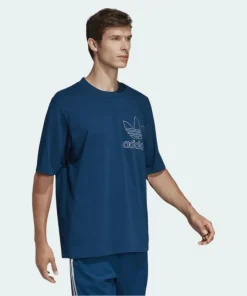 adidas Originals Trefoil Outline T-Shirt Men's - Legend Marine DW8714