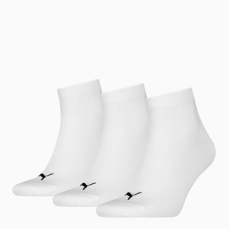 PUMA QUARTER SOCKS WHITE 9-11