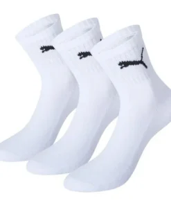 PUMA SHORT CREW SOCKS WHITE 9-11