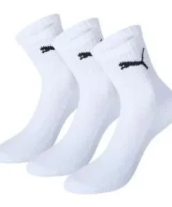 PUMA SHORT CREW SOCKS WHITE 6-8