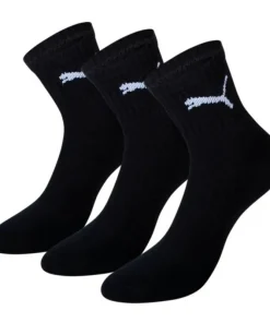 PUMA SHORT CREW SOCKS BLACK 9-11