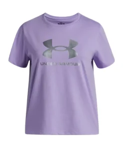 Under Armour Girls Tee Rival Shimmer S/S Transparent/White