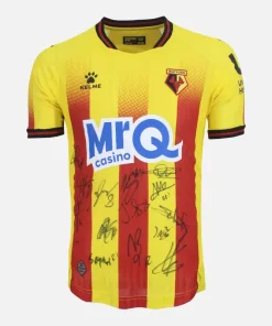 Squad Signed Watford Shirt 2025-26 Home [14 Autographs]