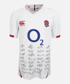 Squad Signed England Rugby Shirt 2019-20 Home [31 Autographs]
