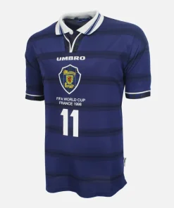 1998 Scotland Home Shirt, World Cup Collins 11 [Excellent] L