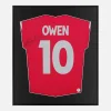 Framed Michael Owen Signed Shirt, 2004-06 Away [Lite]