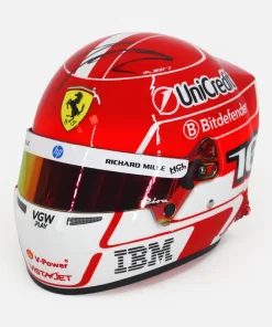 Charles Leclerc Signed Ferrari Helmet 2025 F1 [1:2 Scale]