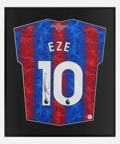 Framed Eze Signed Crystal Palace Shirt, Home [Lite]