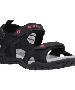 Hi-Tec Crater Sandal Black/Grey/Red