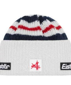 EISBAR HAT SPORI SHORTY BEANIE WHITE/NIGHT RED ONE SIZE