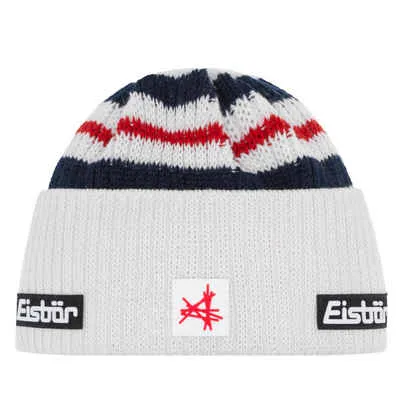 EISBAR HAT SPORI SHORTY BEANIE WHITE/NIGHT RED ONE SIZE