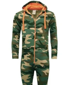 Urban Road Adults Unisex Woodland Camouflage Onesie