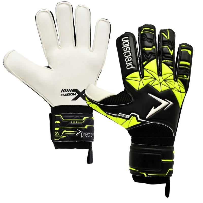 PRECISION FUSION X FLATCUT FINGER PROTECT GOALKEEPER GLOVES