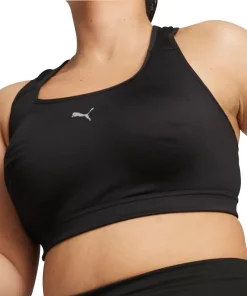 Puma 4KEEPS Womens Running Sports Bra - Black