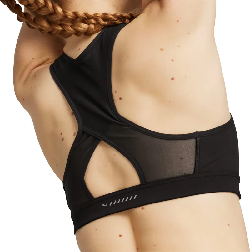 Puma 4KEEPS Womens Running Sports Bra - Black - Image 2