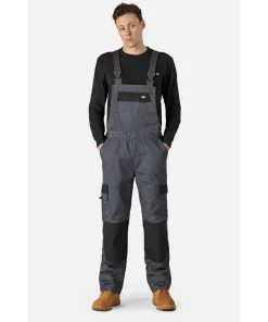 Dickies Everyday Bib and Brace Slate Grey/Black