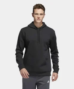 Adidas Originals Men's XXL Linear Fleece Hoodie - Black