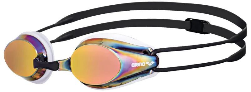 ARENA SENIOR TRACKS MIRROR SWIMMING GOGGLE  WHITE/COPPER/BLACK