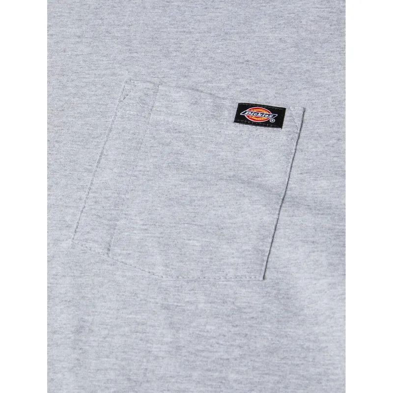 Dickies Pocket Tee Long Sleeve Charcoal - Image 2
