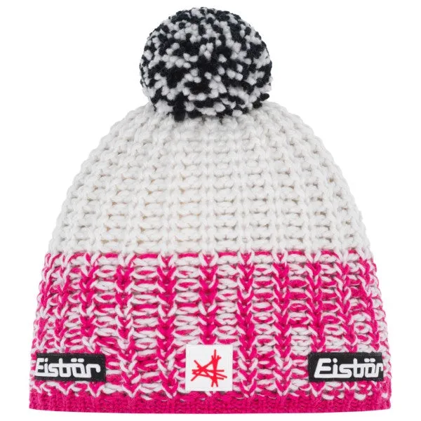 EISBAR HAT REFOCUS POMPON PITTIPINK/WHITE ONE SIZE