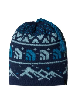 The North Face Unisex Beanie Cabin Ski Tuke Summit Navy Jacquard