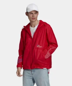 Adidas Originals Men's Adicolor FTO Windbreaker - Red
