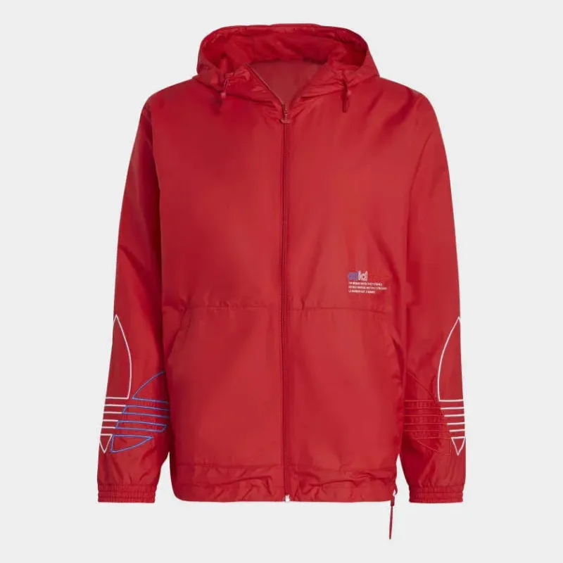 Adidas Originals Men's Adicolor FTO Windbreaker - Red - Image 2