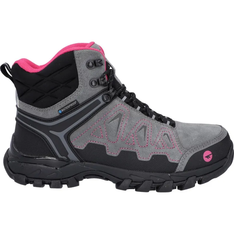 Hi-Tec V-Lite Explorer WP Hiking Boots Grey/Fuchsia - Image 3