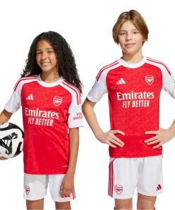 Adidas Arsenal Unisex Youth Home Jersey 25/26 Better Scarlet/White