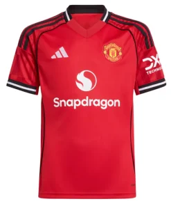 Adidas Manchester United Youth Home Jersey 25/26 Red