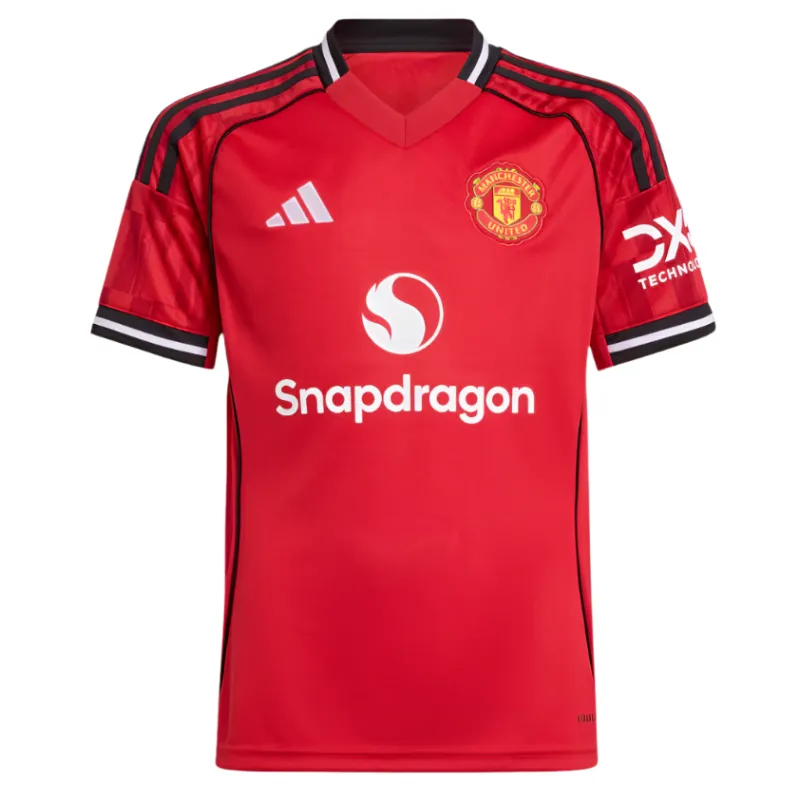 Adidas Manchester United Youth Home Jersey 25/26 Red