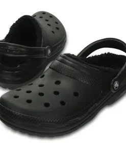 CROCS CLASSIC FUR LINED CLOG BLACK