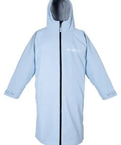 TWO BARE FEET ADULT ELEMENTAL CHANGING DRY ROBE ICE BLUE/GREY SMALL-MEDIUM