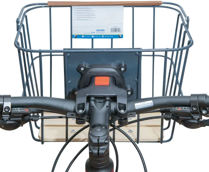 Oxford Quick Release Basket Handlebar Bracket - Black - Image 2