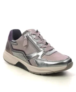 Gabor Womens Trainer Adora 76.878 15 Dark Rose/Silver