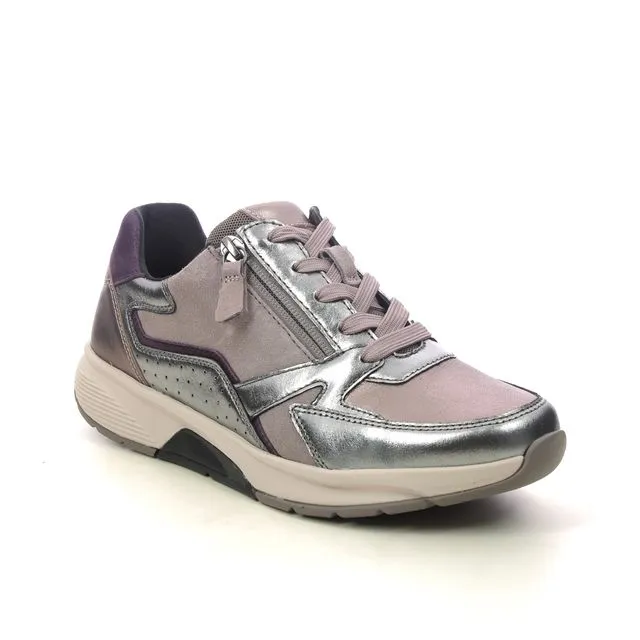 Gabor Womens Trainer Adora 76.878 15 Dark Rose/Silver