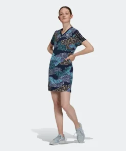 Adidas x Farm Rio 3 Stripe Women's All Over Print Dress GS6297