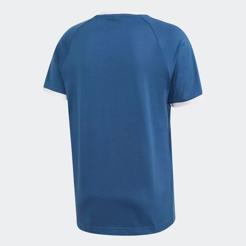 adidas 3-Stripes Men's Blue Cotton T-Shirt FM3772 - Image 3