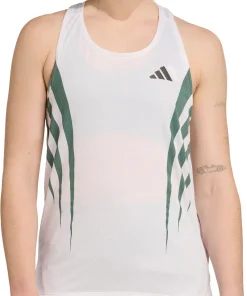 adidas Adizero Archive Womens Running Vest Tank Top - White