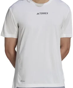 adidas Terrex Multi Sports Mens Short Sleeve Top - White