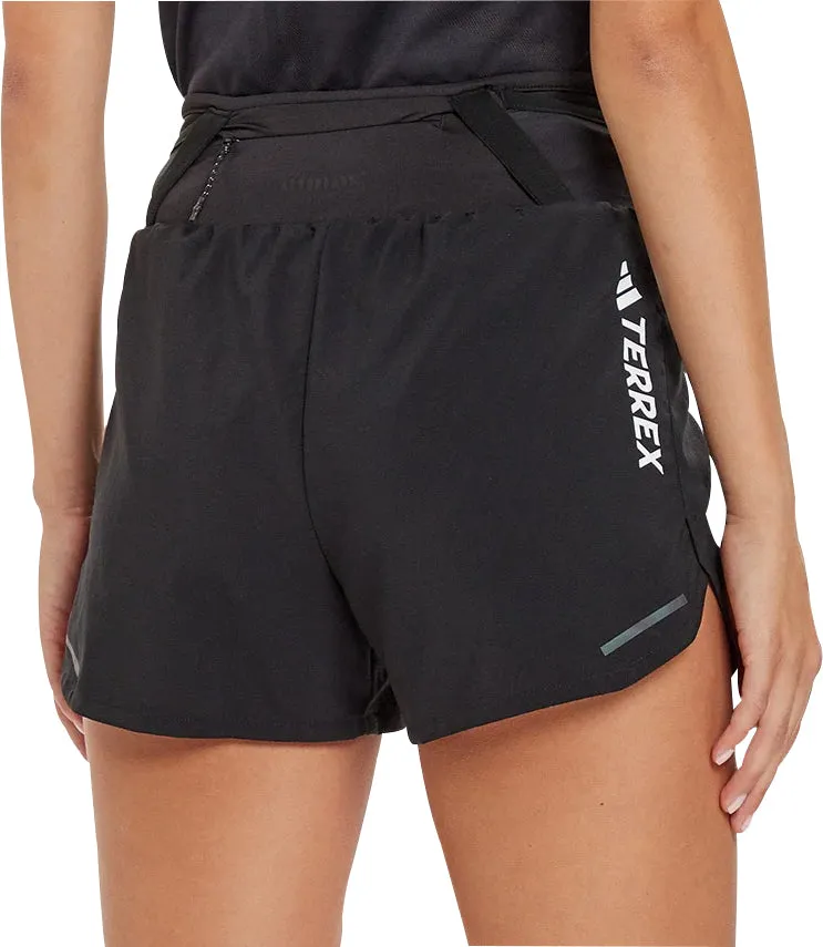 adidas Terrex Agravic 3 Inch Womens Running Shorts - Black - Image 2