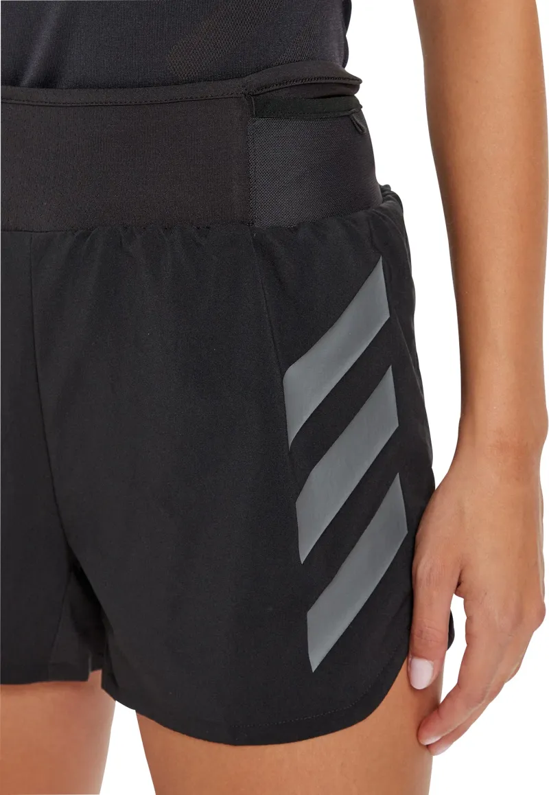adidas Terrex Agravic 3 Inch Womens Running Shorts - Black - Image 3