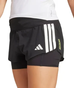 adidas Adizero Gel Pocket 2 In 1 Womens Running Shorts - Black