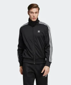 Adidas Firebird Track Jacket Men's Classic Sportswear Black DV1530